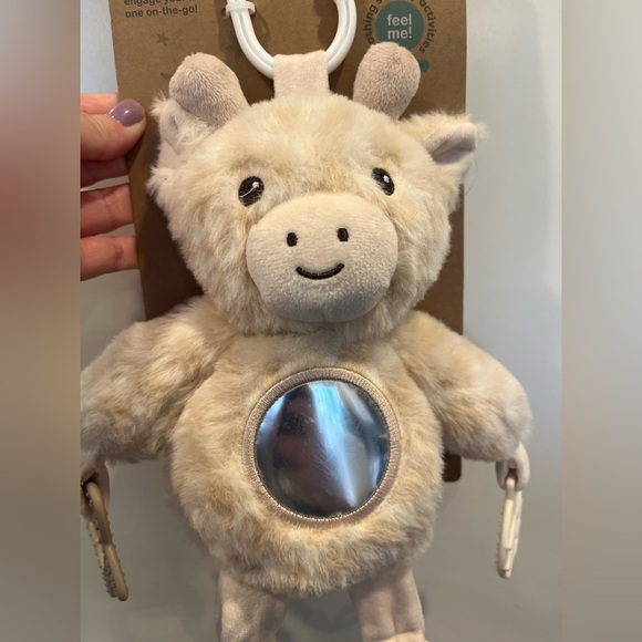 Dreamgro Plush Activity Buddy with Mirror - Cream - Picture 3 of 3